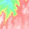 Muger River topographic map, elevation, terrain