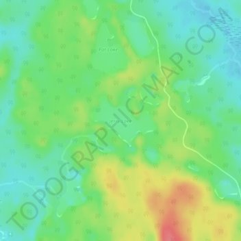 Jerry Lake topographic map, elevation, terrain