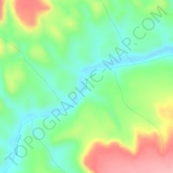 Riacho de Sangue topographic map, elevation, terrain