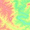 Réserve du Haut Bandama topographic map, elevation, terrain