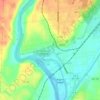 Fort Edward Feeder Canal topographic map, elevation, terrain