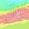 Trans-Ili Alatau topographic map, elevation, terrain