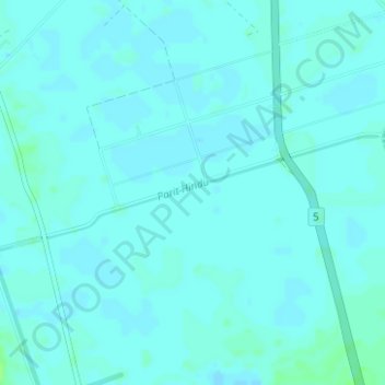 Parit Hindu topographic map, elevation, terrain