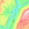 大溪河 topographic map, elevation, terrain