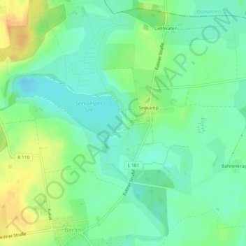 Strand Seekamp topographic map, elevation, terrain
