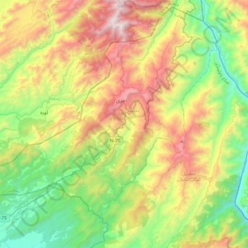 Murree Tehsil topographic map, elevation, terrain