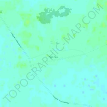 Розенталь topographic map, elevation, terrain