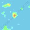 Spruce Island topographic map, elevation, terrain