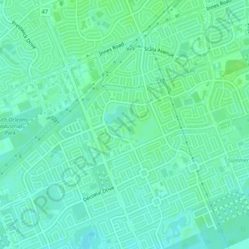 Aquaview Park topographic map, elevation, terrain