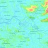 Chaliyar River topographic map, elevation, terrain