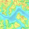 Lake Inbanuma topographic map, elevation, terrain