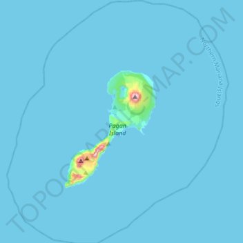 Northern Islands Municipality topographic map, elevation, terrain