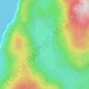 Lake Innes topographic map, elevation, terrain