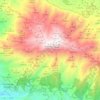 Sierra de Tejeda topographic map, elevation, terrain