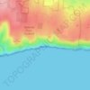 Dancing Ledge topographic map, elevation, terrain