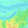Danau Sipin topographic map, elevation, terrain