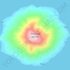 Tolokiwa Island topographic map, elevation, terrain