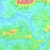 Rio Baependi topographic map, elevation, terrain
