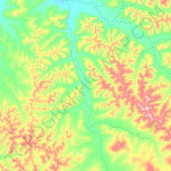 Тунум topographic map, elevation, terrain