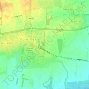 The Spinney topographic map, elevation, terrain