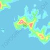 Sariba Island topographic map, elevation, terrain