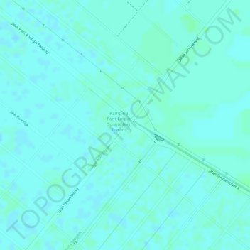 Sungai Haji Dorani topographic map, elevation, terrain