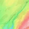 Gullfoss topographic map, elevation, terrain