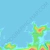 小黒島 topographic map, elevation, terrain