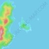 Kiyamajima Island topographic map, elevation, terrain