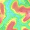 Étang de la Juchère topographic map, elevation, terrain