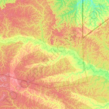 Tahuamanu topographic map, elevation, terrain