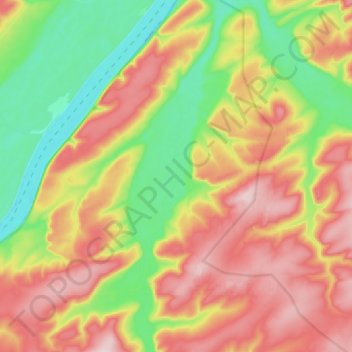 Пилка topographic map, elevation, terrain