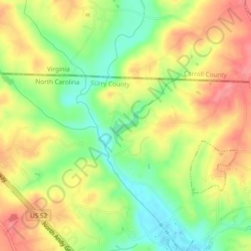 Greenhill Lake topographic map, elevation, terrain