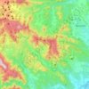 Serralada Transversal topographic map, elevation, terrain