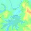 Bourdeux Lake Dam topographic map, elevation, terrain