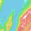 Lovrafjorden topographic map, elevation, terrain