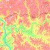 Clarion River topographic map, elevation, terrain