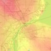 Windsor topographic map, relief map, elevations map