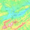 Zhangjiajie topographic map, elevation, relief