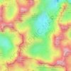 Picos de Europa topographic map, elevation, relief