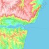 Varna topographic map, elevation, relief