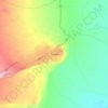 Tame topographic map, elevation, relief