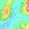 Brădești topographic map, elevation, relief