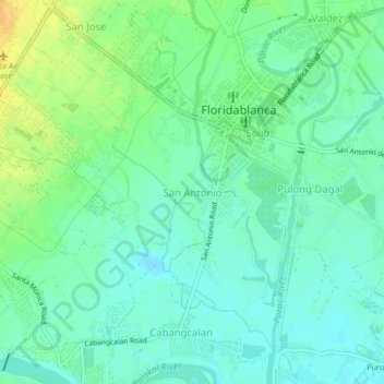 San Antonio Elevation Map San Antonio Topographic Map, Elevation, Relief