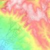 Olympos topographic map, elevation, relief