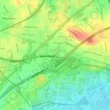 Topographic Map Of Phoenix Phoenix Topographic Map, Elevation, Relief