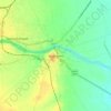 Wadhawan topographic map, elevation, relief