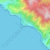 Corniglia topographic map, relief map, elevations map