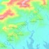 Cipangeran topographic map, elevation, relief