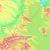 Bratsk topographic map, elevation, relief